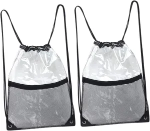 Didiseaon Travel Toiletry Bag Waterproof Mesh Gym Backpack Drawstring Multi-use for Swim Dance