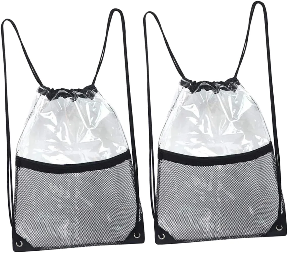 Didiseaon Travel Toiletry Bag Waterproof Mesh Gym Backpack Drawstring Multi-use for Swim Dance