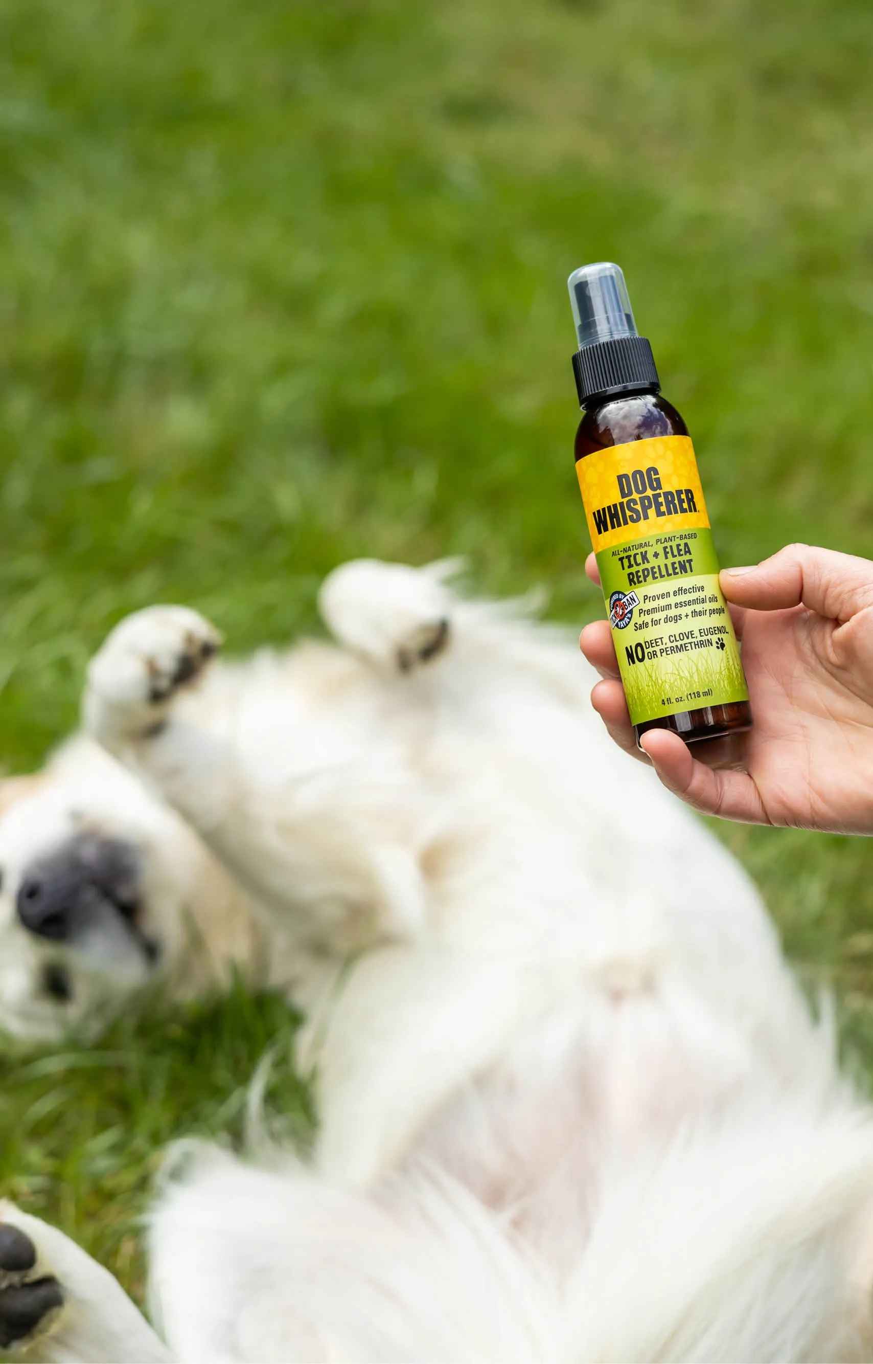 Dog Whisperer® Tick  Flea Natural Repellent Spray 4 oz