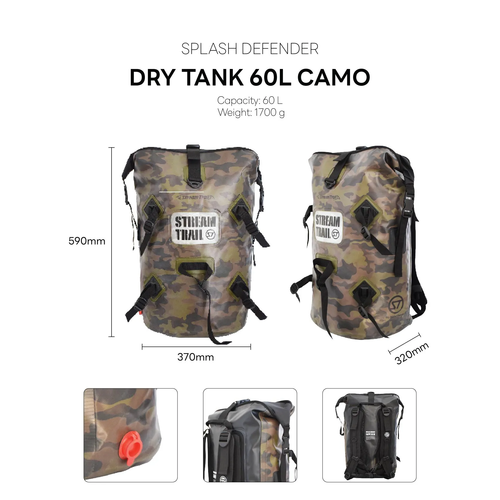 Dry Tank 60L Camo