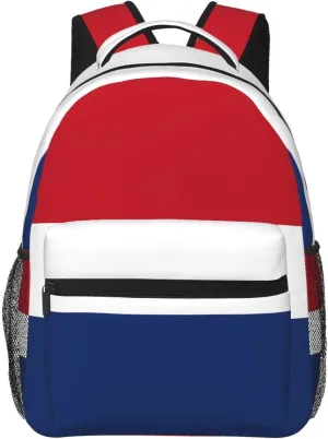 Dutch flag Backpack, suitable for light travel, daily multi-purpose bag, suitable for commuting, cycling, work