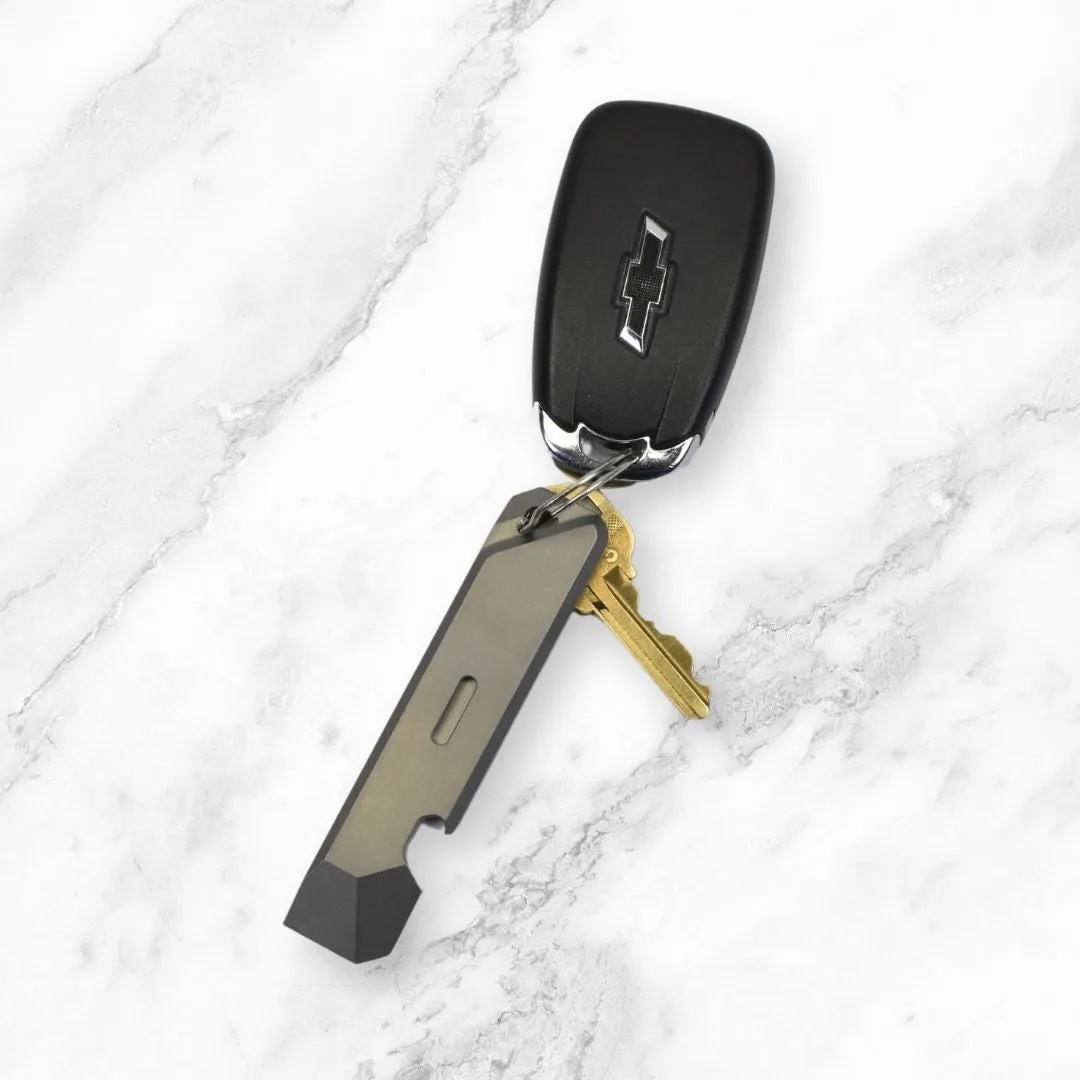EDC Pry Bar Multitool Bottle Opener | TITANIUM