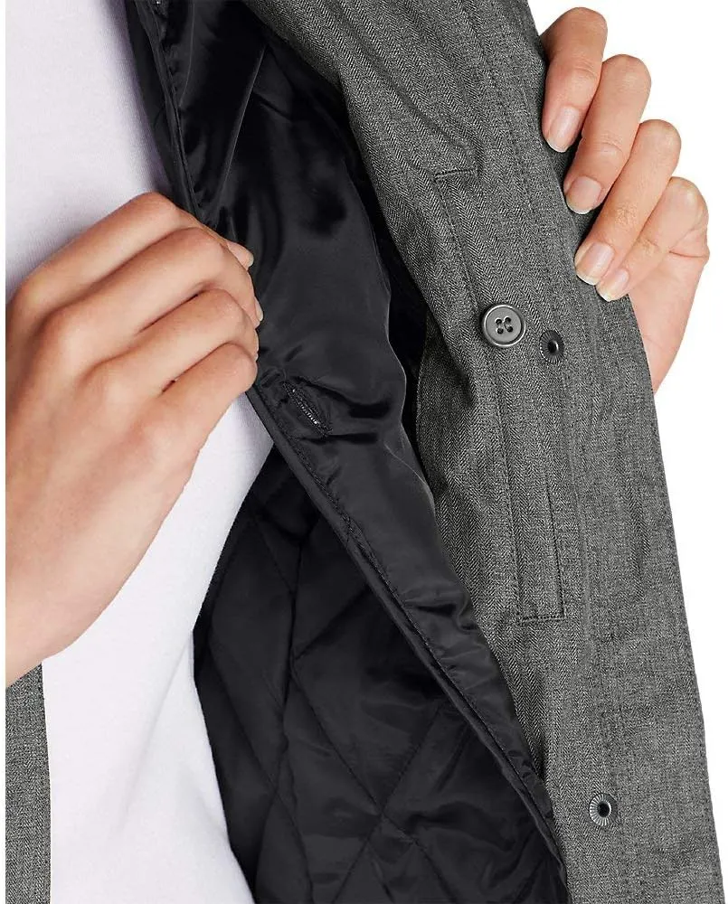 Eddie Bauer Women's Girl on the Go Insulated Waterproof Trench Coat