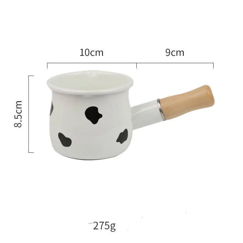 Enamel Milk Mini Enamel Pot Induction Cooker  Flame