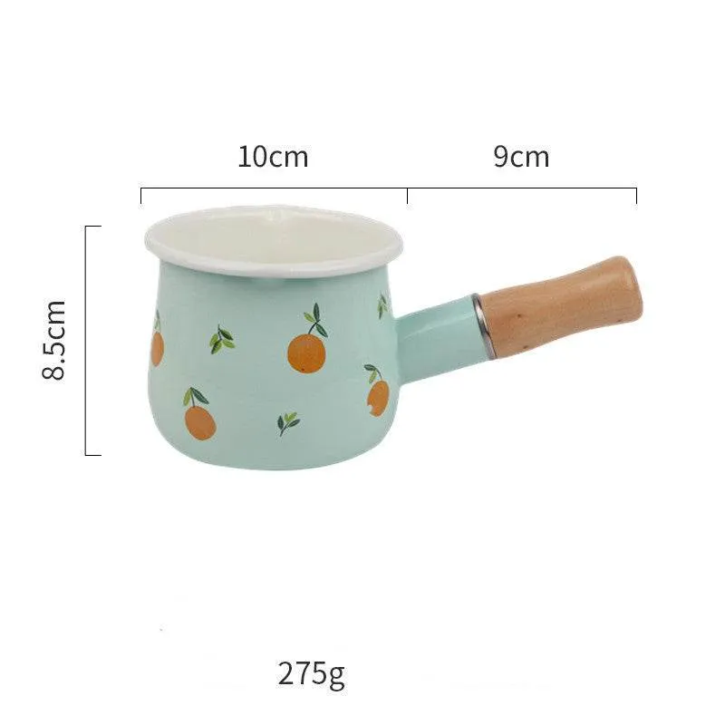 Enamel Milk Mini Enamel Pot Induction Cooker  Flame