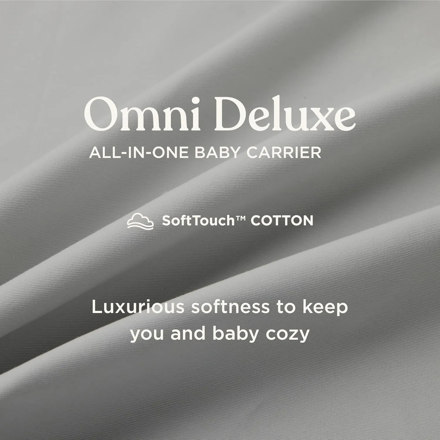 Ergobaby Omni Deluxe All Carry Positions Breathable Cotton Baby Carrier with Enhanced Lumbar Support and Lightweight Comfort, Newborn to Toddler, (Holds 7-45 lbs), Camel