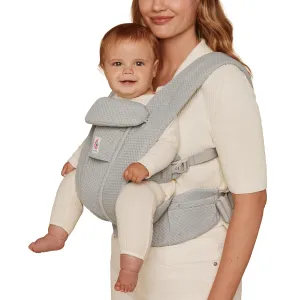 Ergobaby Omni Deluxe All Carry Positions Breathable Mesh Baby Carrier with Enhanced Lumbar Support & Airflow, Newborn to Toddler, (Holds 7-45 lbs), Pearl Grey