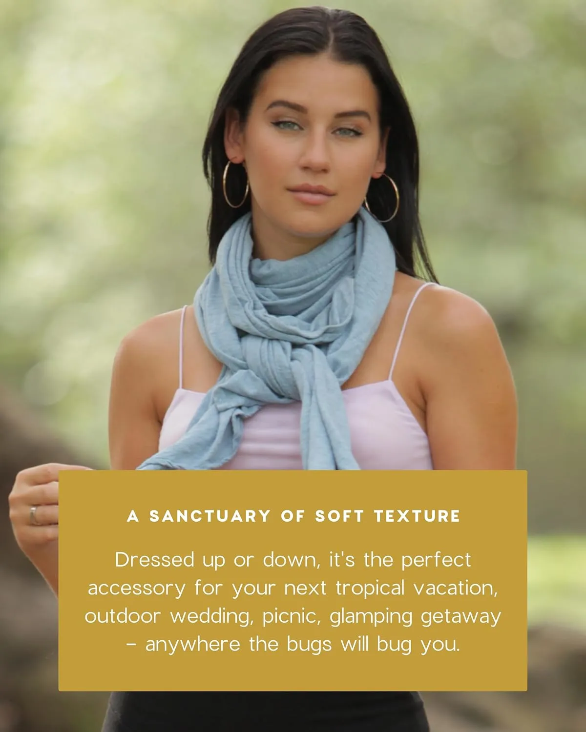 Essential Wrap with Insect Shield® in Soft Recycled Cotton Repels Mosquitoes, Ticks, Flies, Fleas, Ants & More