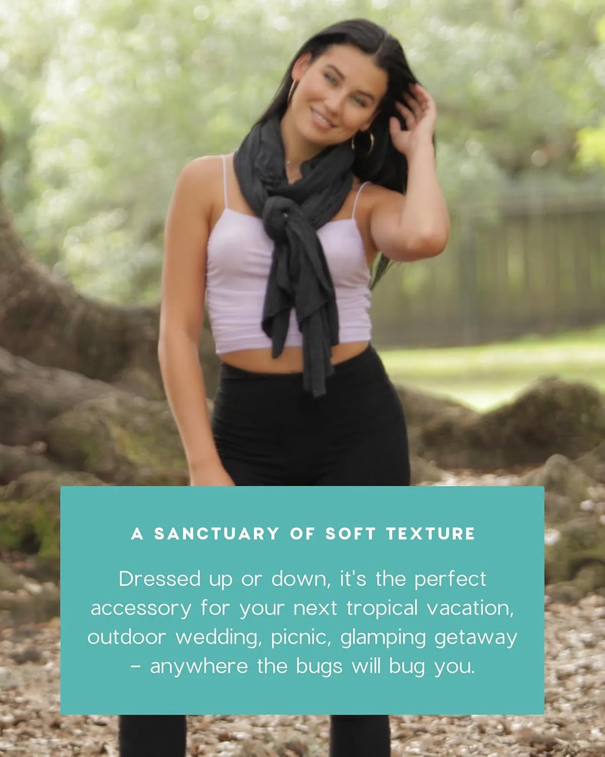 Essential Wrap with Insect Shield® in Soft Recycled Cotton Repels Mosquitoes, Ticks, Flies, Fleas, Ants & More