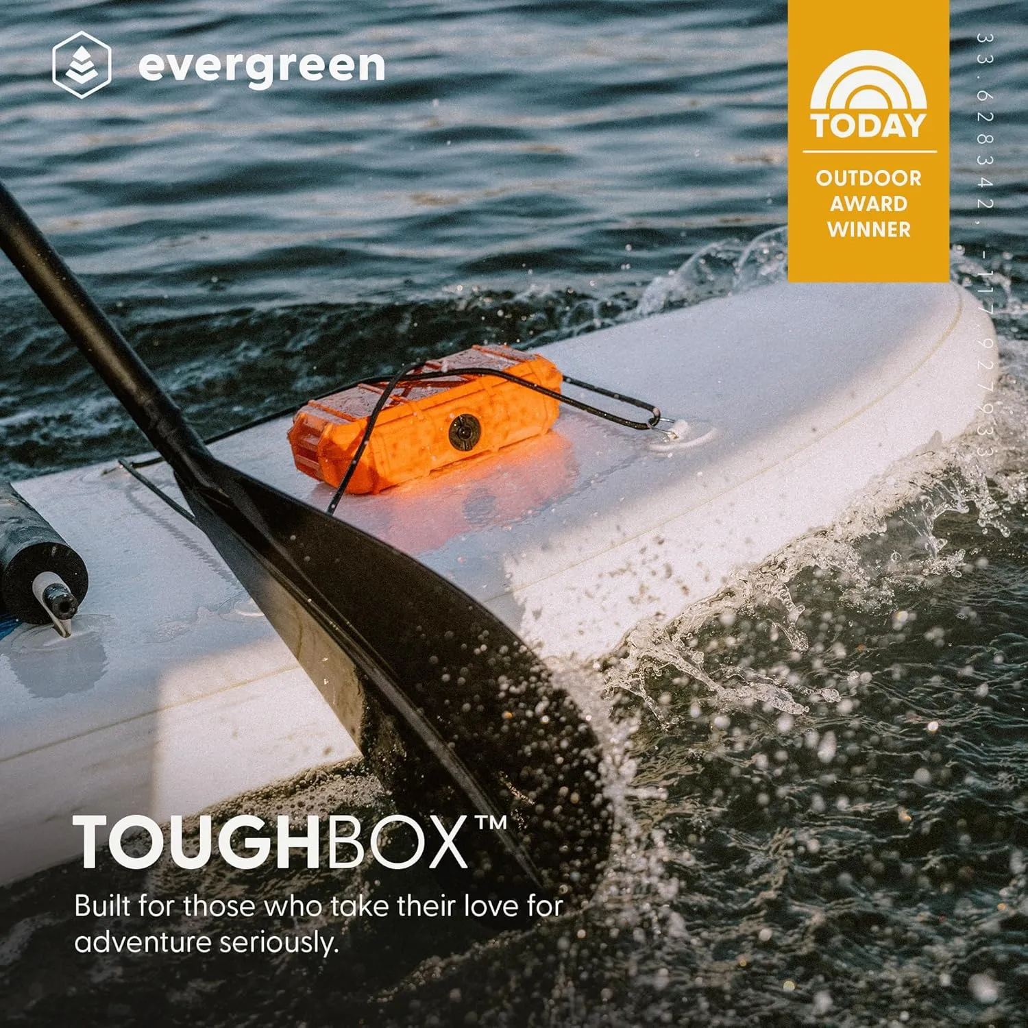 Evergreen 56 ToughBox - EDC Dry Box Protective Case USA Made for Organization of Cameras, Phones, Camping, Fishing, Hiking, Water Sports (Black)