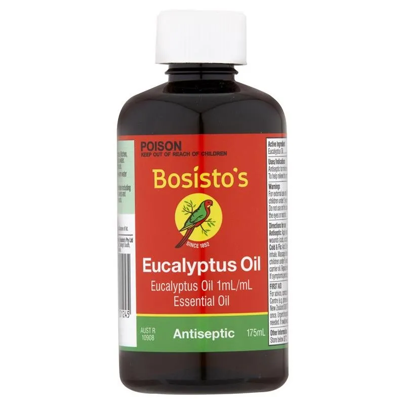 [Expiry: 07/2025] Bosisto’s Eucalyptus Oil 175mL