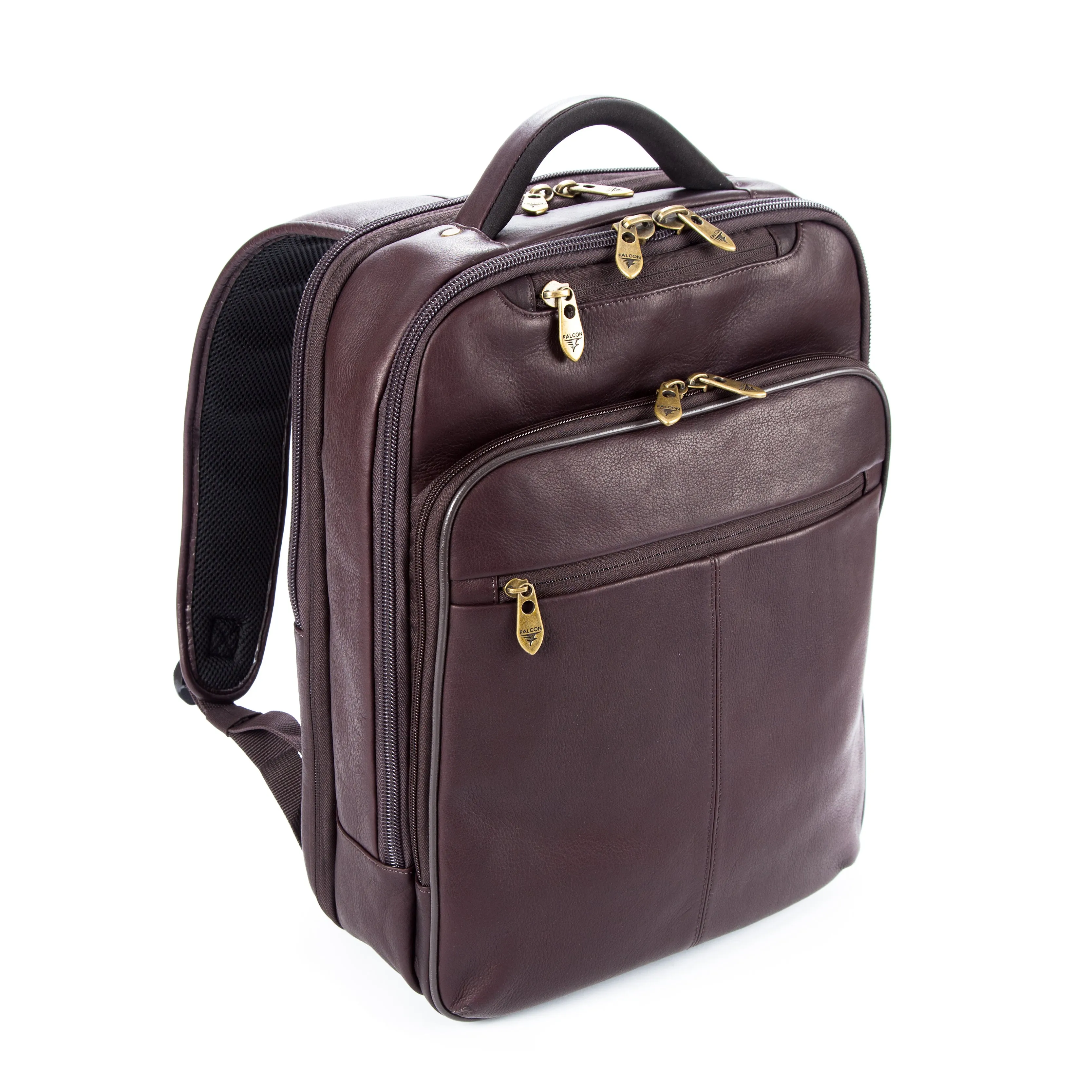 Falcon Colombian Leather Laptop Backpack