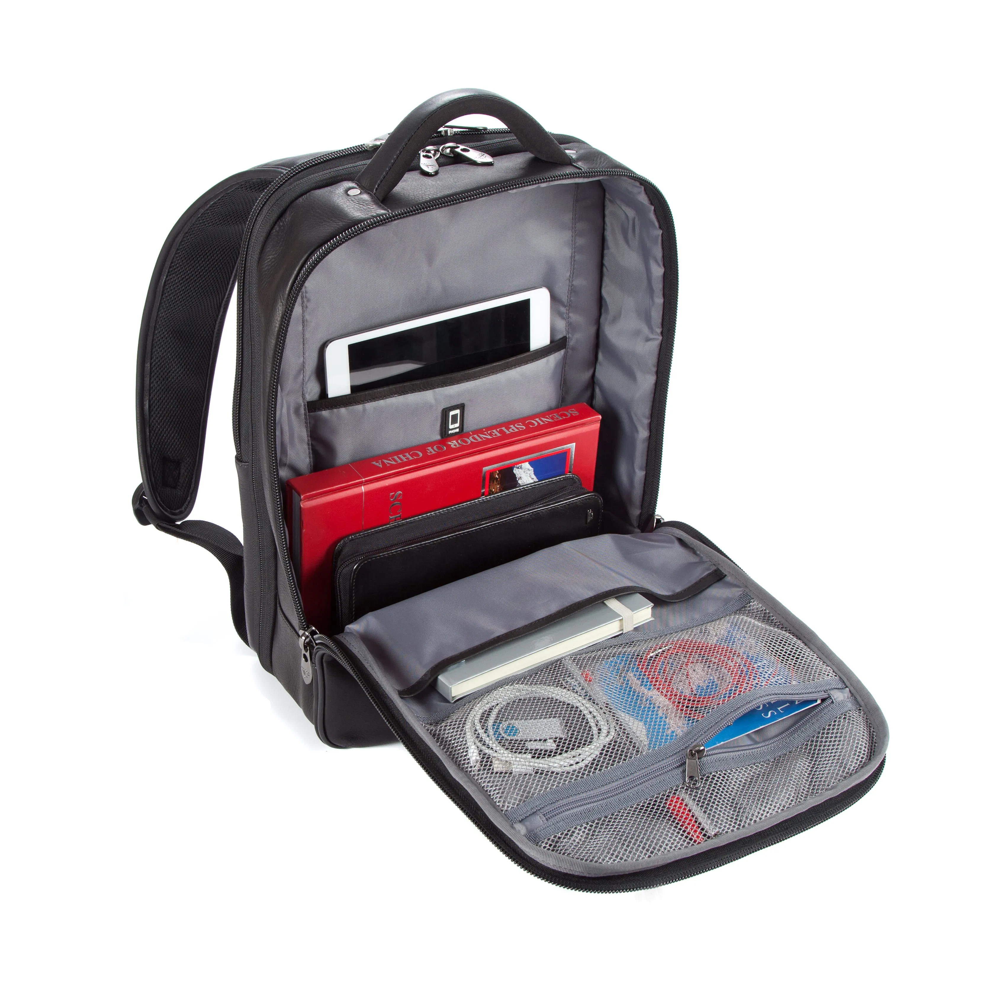 Falcon Colombian Leather Laptop Backpack
