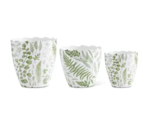 Fern Enameled Pots