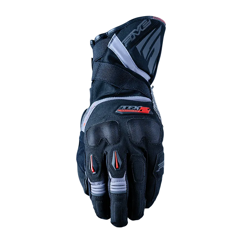 FIVE TFX-2 W/P BLACK/GRAY GLOVES