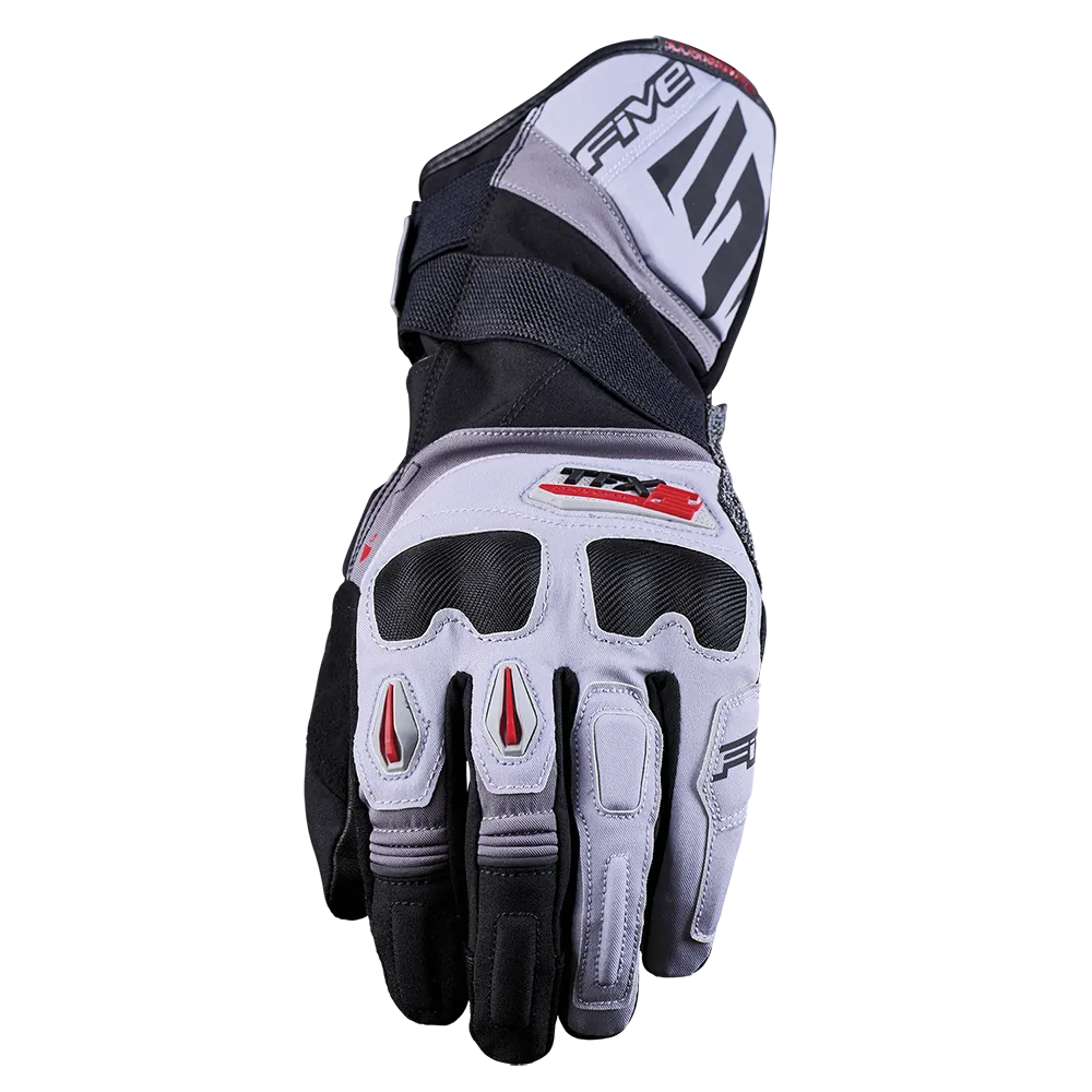 FIVE TFX-2 W/P GREY/GREY/RED GLOVES