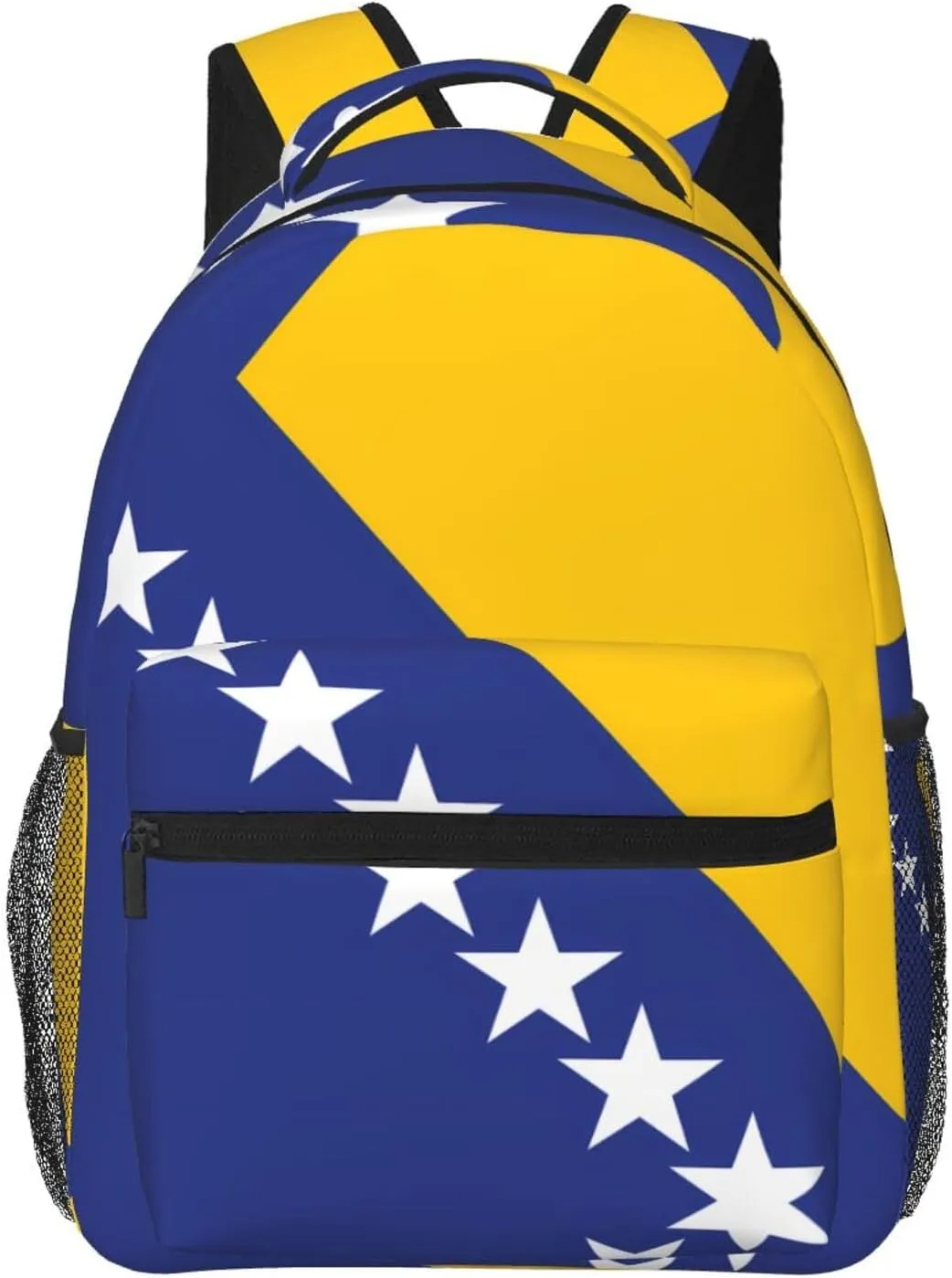 Flag of Bosnia and Herzegovina Backpack, suitable for light travel, daily multi-purpose bag, suitable for commuting, cycling, work