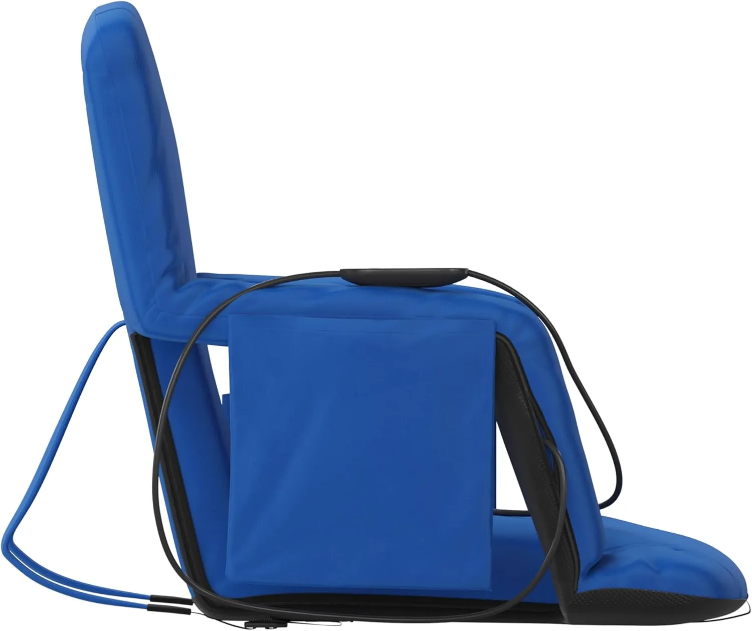 Flash Furniture Malta Heated Stadium Seat with Back Support, 6 Recline Positions, Portable Chair with Backpack Straps, USB Battery Pack Not Included, Blue