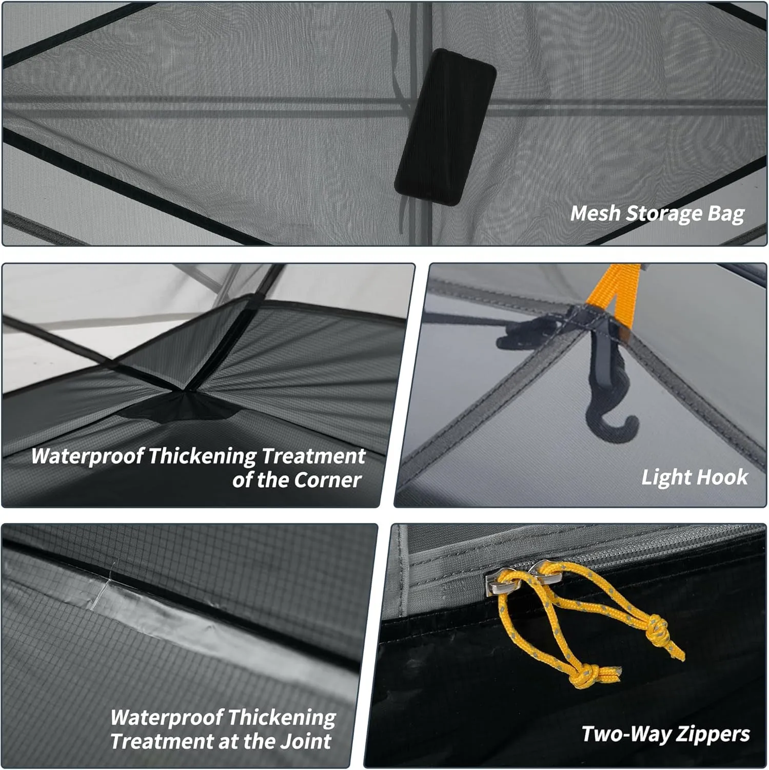 for Advanced technology 2 Backpacking Ultralight Mongar Season Camping Person Eye-catching 3 Tent Cycling Hiking Tent