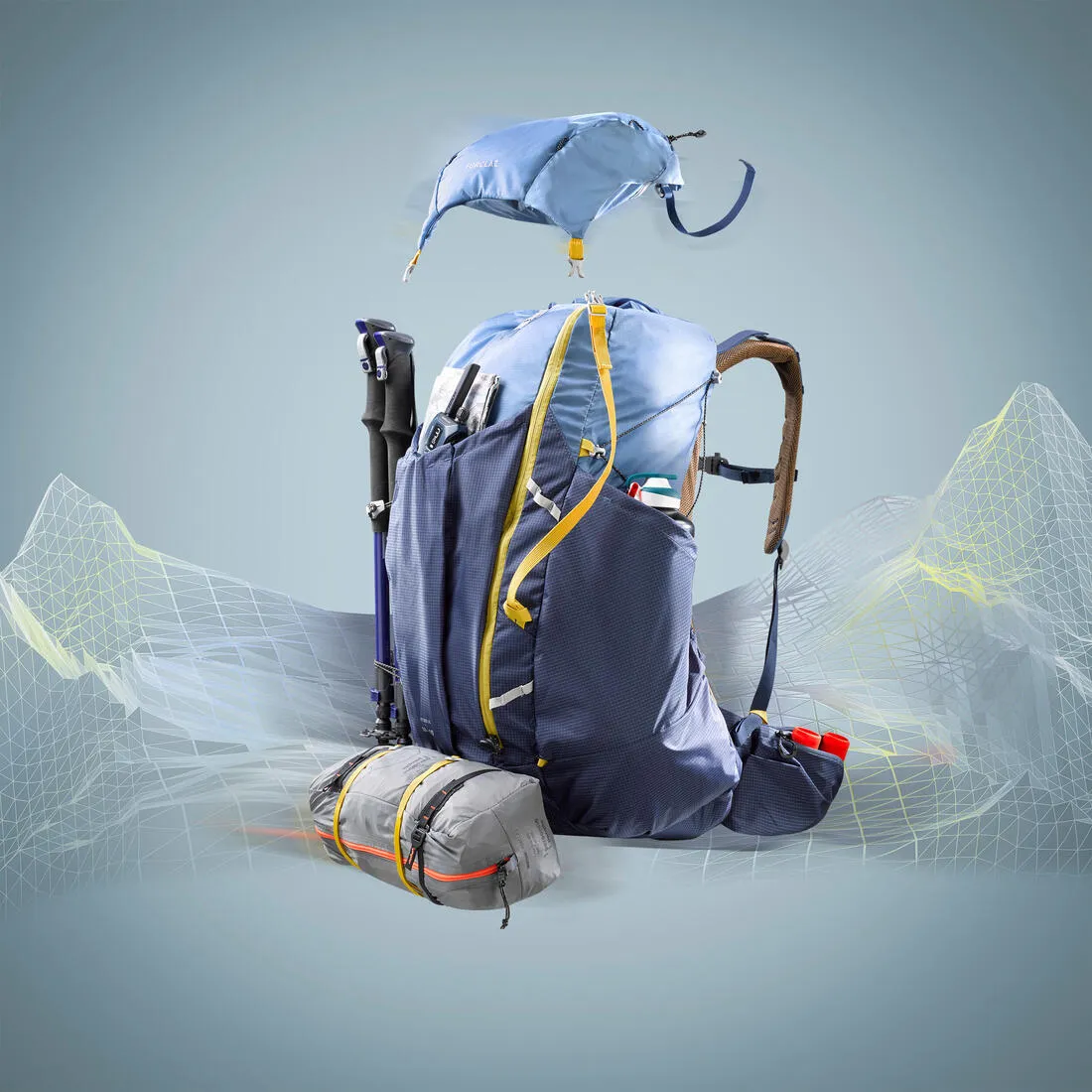Forclaz MT900 UL Men's Trekking Backpack - 50 10L