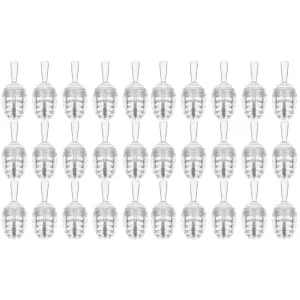 FRCOLOR 30pcs Refillable Honey Pot Lip Gloss Tubes Clear Containers for Oil Dye Liquid Portable and Reusable Design