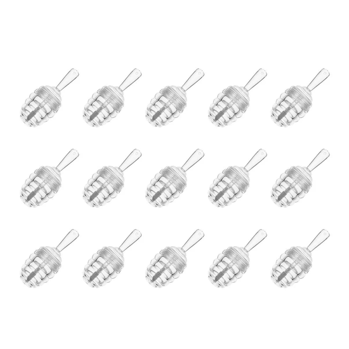 FRCOLOR 30pcs Refillable Honey Pot Lip Gloss Tubes Clear Containers for Oil Dye Liquid Portable and Reusable Design
