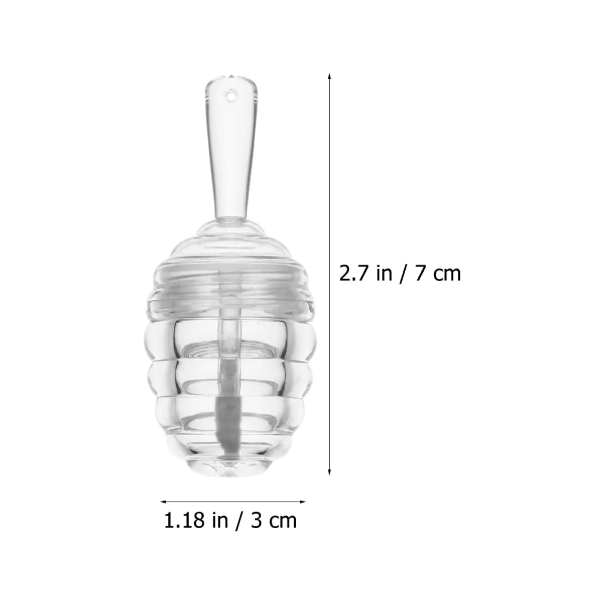 FRCOLOR 30pcs Refillable Honey Pot Lip Gloss Tubes Clear Containers for Oil Dye Liquid Portable and Reusable Design