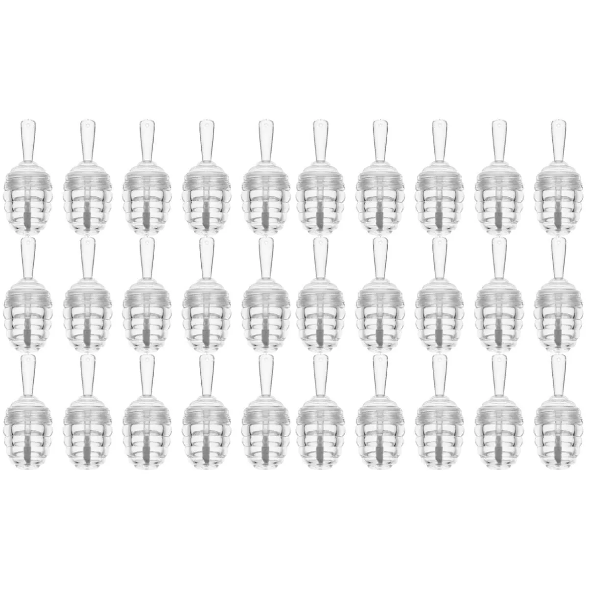 FRCOLOR 30pcs Refillable Honey Pot Lip Gloss Tubes Clear Containers for Oil Dye Liquid Portable and Reusable Design