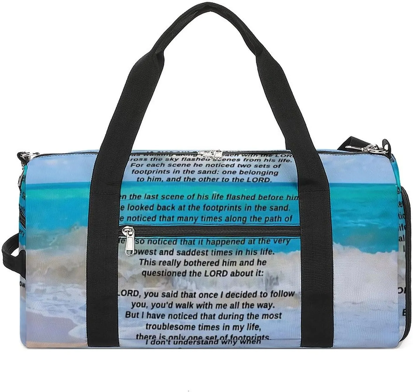 French Fries Fun Food Fitness Bag with Large Capacity Backpack And Waterproof Bag