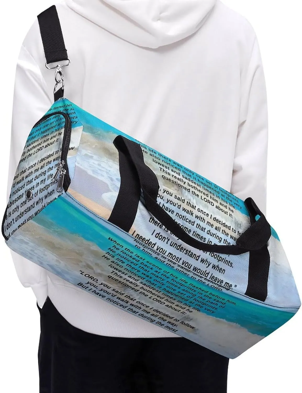 French Fries Fun Food Fitness Bag with Large Capacity Backpack And Waterproof Bag