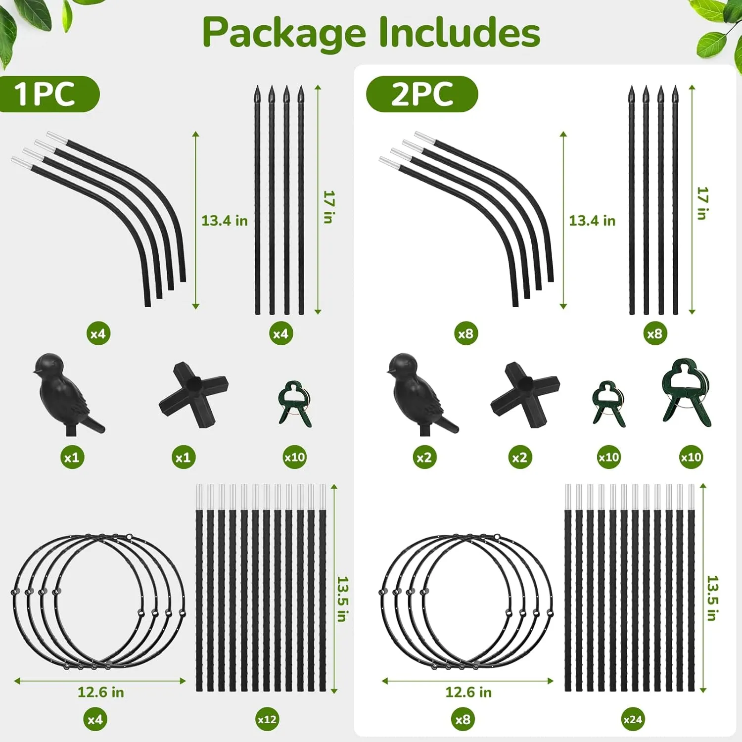 Garden Obelisk Trellis for Climbing Plants Outdoor, 6FT Tomato Cage, Rose, Flowers, Grape, Pea, Cucumber Trellis, Rustproof Plastic Coated Metal Plant Support Trellis for Potted Plants (2 Pack)