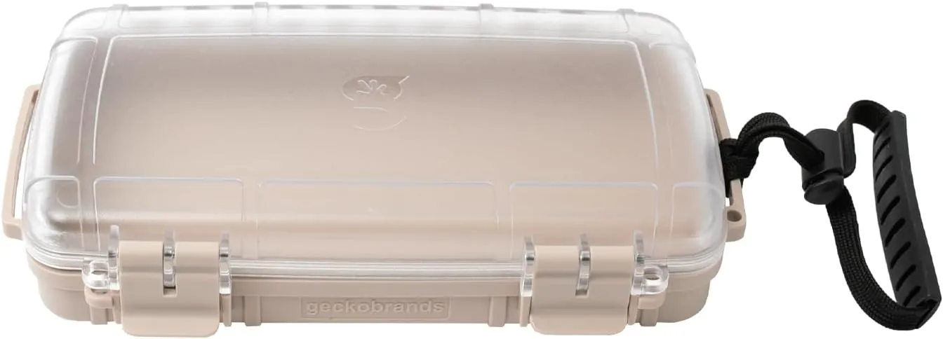 geckobrands Waterproof Dry Box with Silicone Liner – Durable, Dust-Proof, Crush-Proof Storage for Electronics and Gear