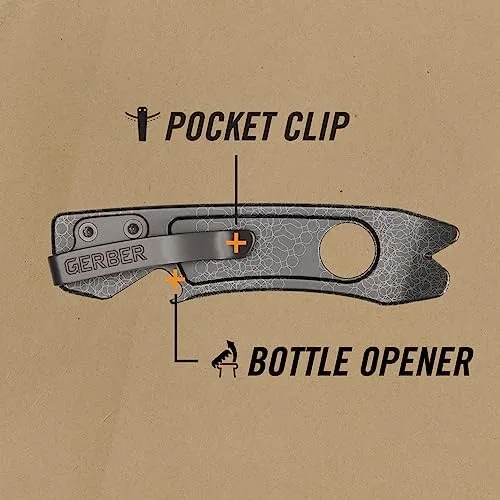 Gerber Gear Shard XL EDC Multi-tool 6-in-1 Keychain Multitool with Pry Bar, Wire Stripper and Bottle Opener, Micarta