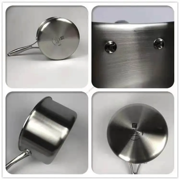 German Shuangli 16cm18cm Milk Pot Kitchen Household Chinese-style All-steel Stainless Steel Pot With Small Saucepan Small Milk Pot