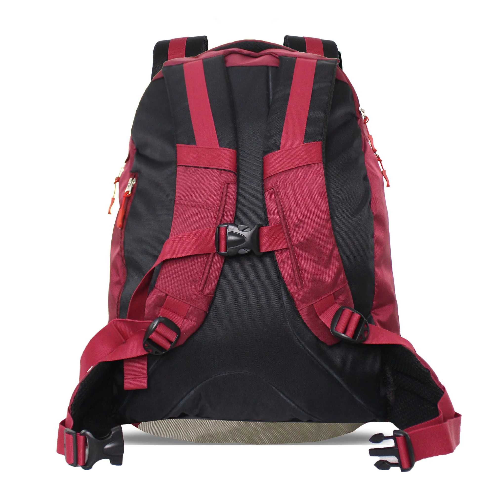 Get-Un-Barred Discover backpack bag for office/School/college - (Cherry red Beige)