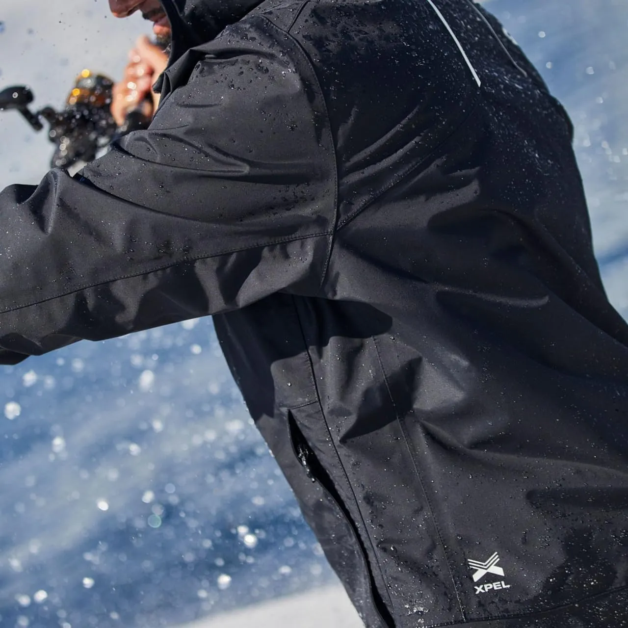 Gill Apex Pro-X Mens Fishing Jacket - Fully Taped, Waterproof and Stain Repellent (Black)