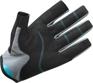 Gill Deckhand Sailing Gloves - Long Fingers with Exposed Finger and Thumb - 50  UV Sun Protection & Water Repellent