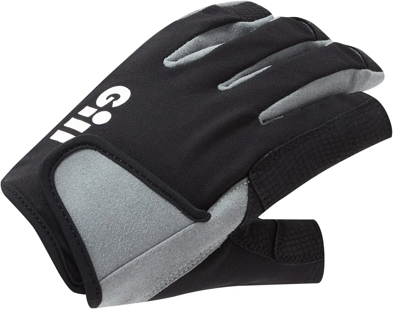 Gill Deckhand Sailing Gloves - Long Fingers with Exposed Finger and Thumb - 50  UV Sun Protection & Water Repellent