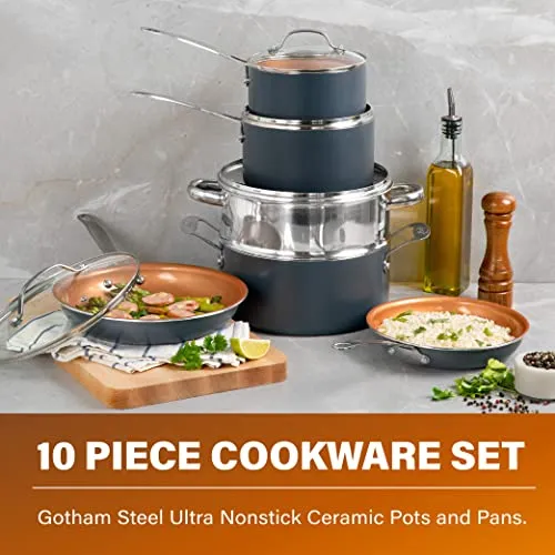 Gotham Steel 10 Piece Pots and Pans Set