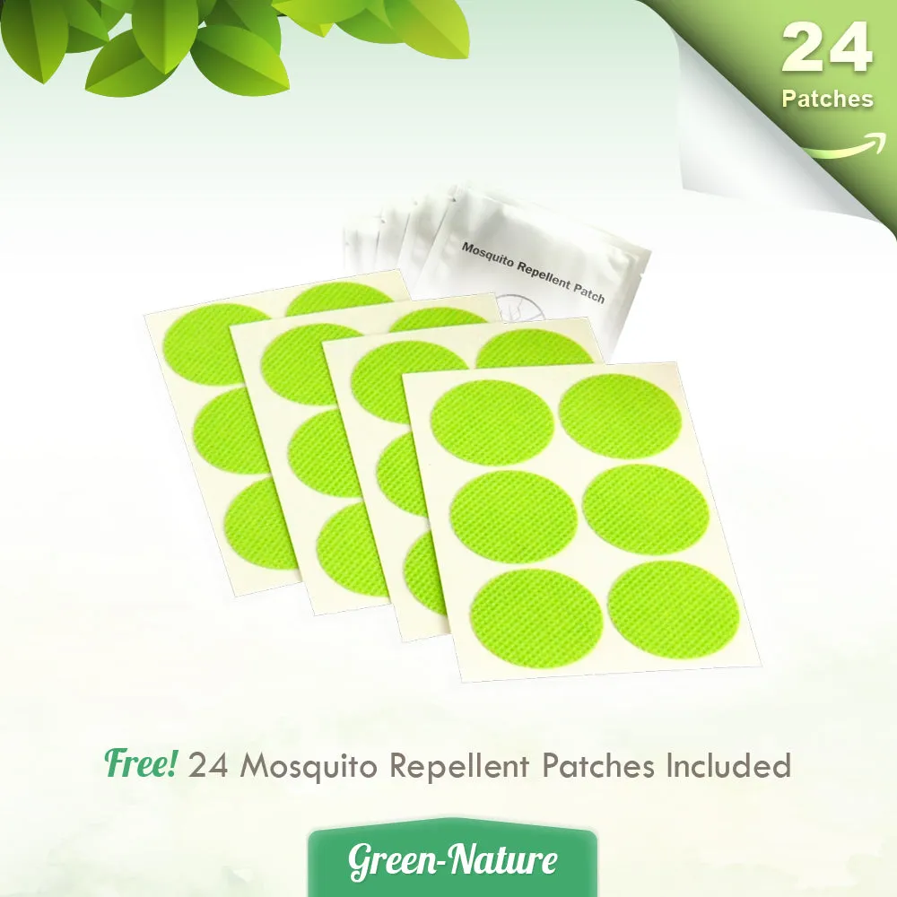 Green Nature Mosquito Repellent Bands with Bonus Repel Stickers