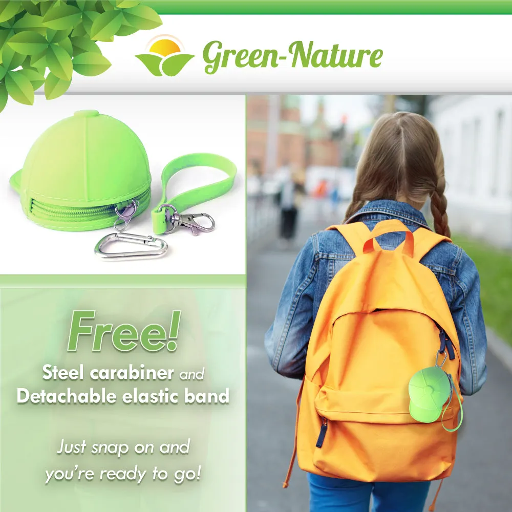 Green-Nature Mosquito Repellent Slap Bracelet , Wristband 3 Pack with Cartoon Figures Green Hat