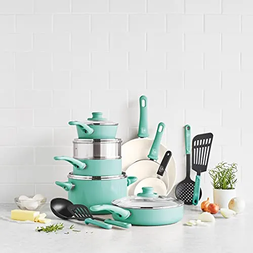 GreenLife Soft Grip Nonstick Cookware Set
