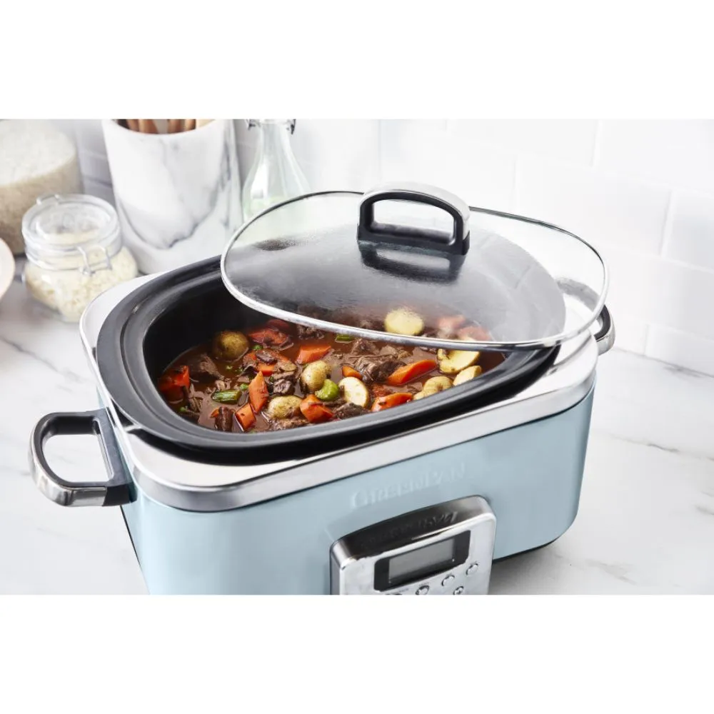 GreenPan Slow Cooker 6L (Blue Haze)