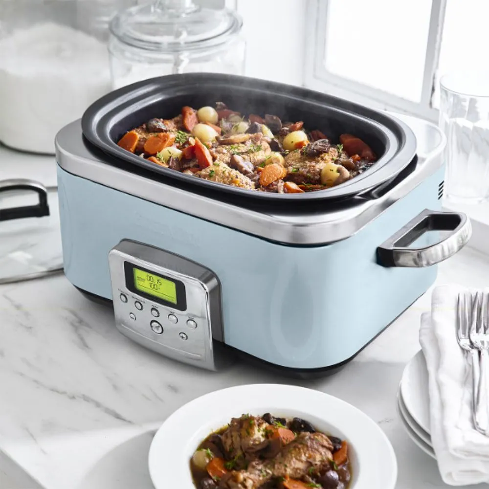 GreenPan Slow Cooker 6L (Blue Haze)
