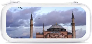 Hagia Sophia Istanbul Turkiye Compatible with Switch Carrying Case Hard Travel Game Bag Pouch with 15 Games Accessories