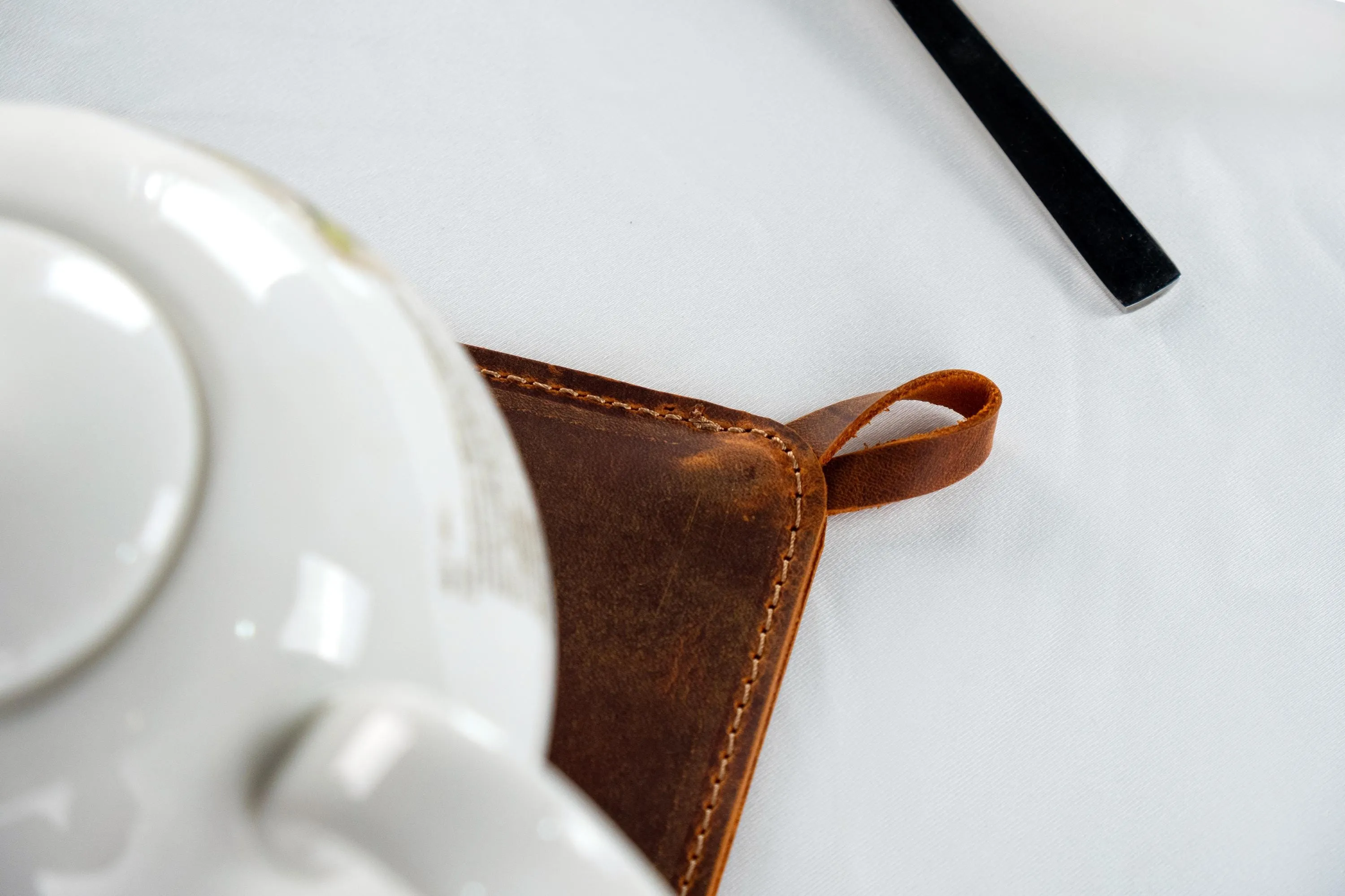 Handmade Leather Pot Mats, Pot Mat for Home, Cafes, Restaurants, Home and Kitchen Decor, Unique Cooking Gift, Set of 2