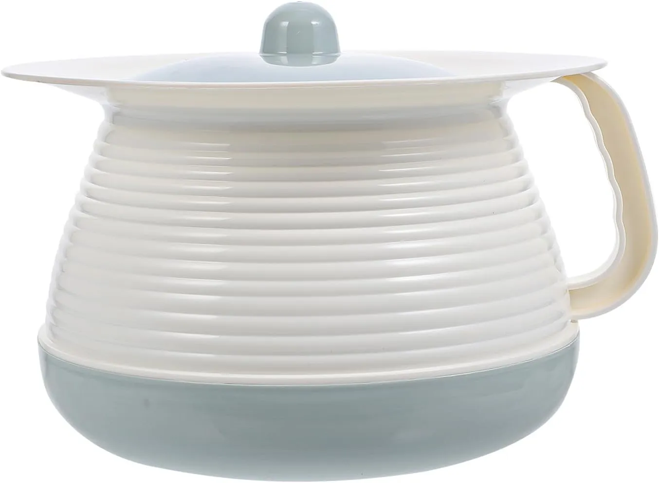 Healifty Urinal Chamber Pot with Lid and Handle Plastic Spittoon Urine Pot Potty Urine Bucket Emergency Toilet Pot Night Urine Jug for Pregnant Woman Elderly Blue