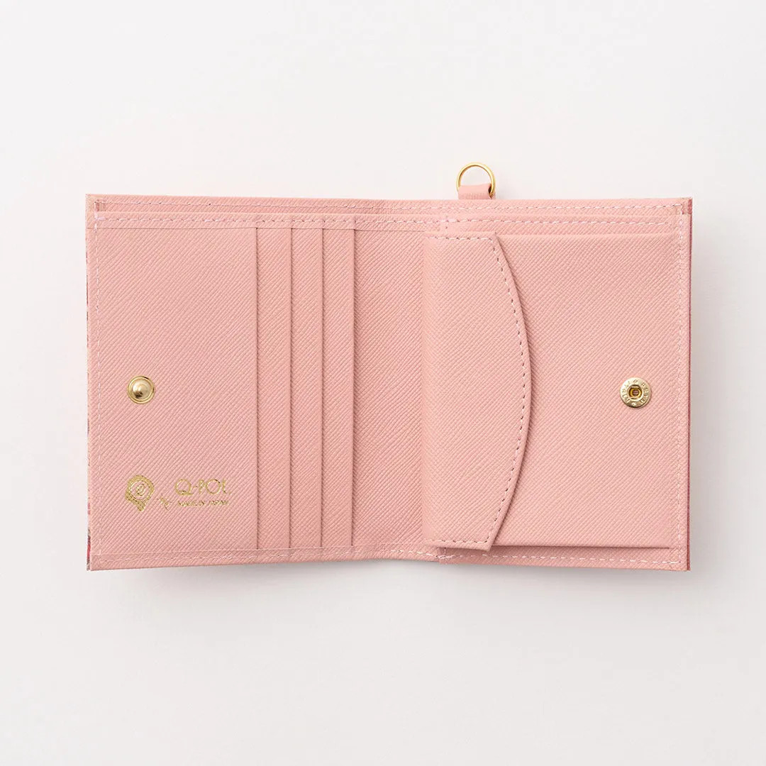 Heart Strawberry Chocolate Leather Flap Short Wallet【Japan Jewelry】