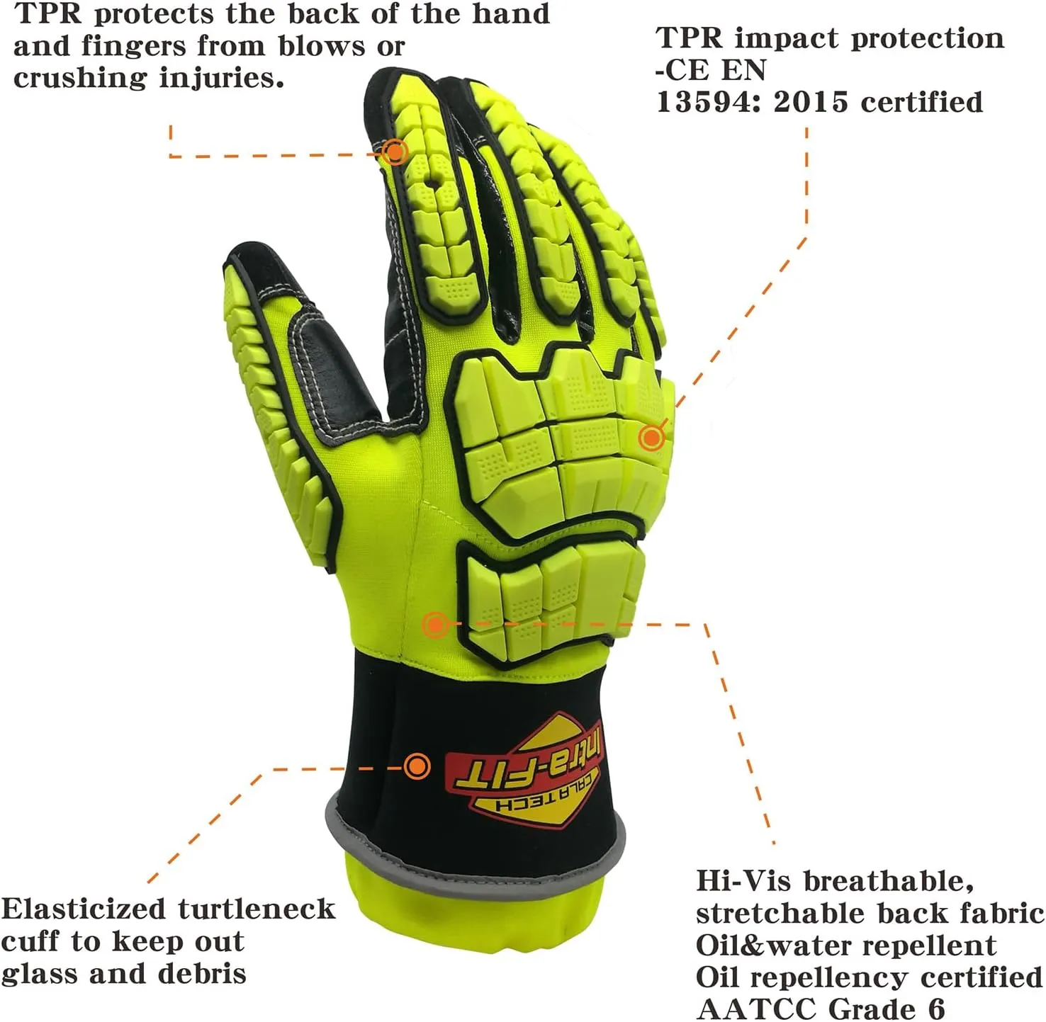 Heavy-duty Rescue Extrication Glove EN388:2016 Certification, Super Dexterity and Ultra Durability
