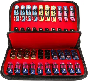 HERSENT Pocket Knife Storage Case,Folding Knife Pouch Carrier Holder,40 Slots Small Knife Carrying Cases,Versatile Knife Collection For Survival,Tactical,Outdoor,EDC Mini Knife